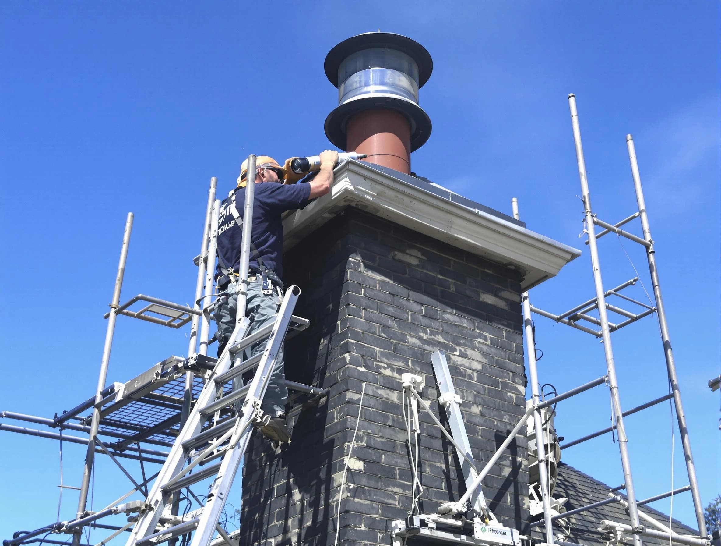 Sturdy chimney crown finished by Highland Chimney Sweep in Highland, UT