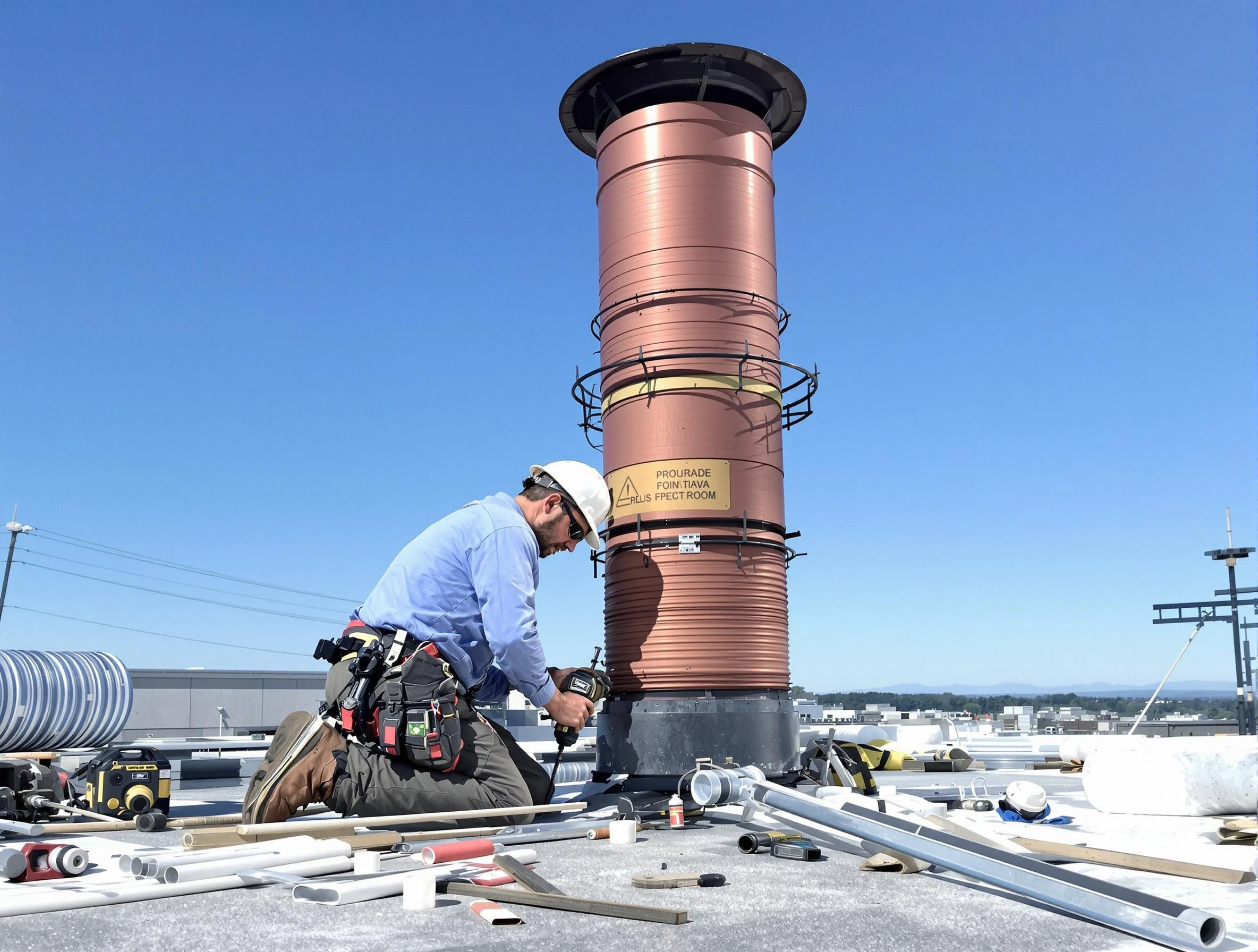 Installed chimney liner by Highland Chimney Sweep in Highland, UT