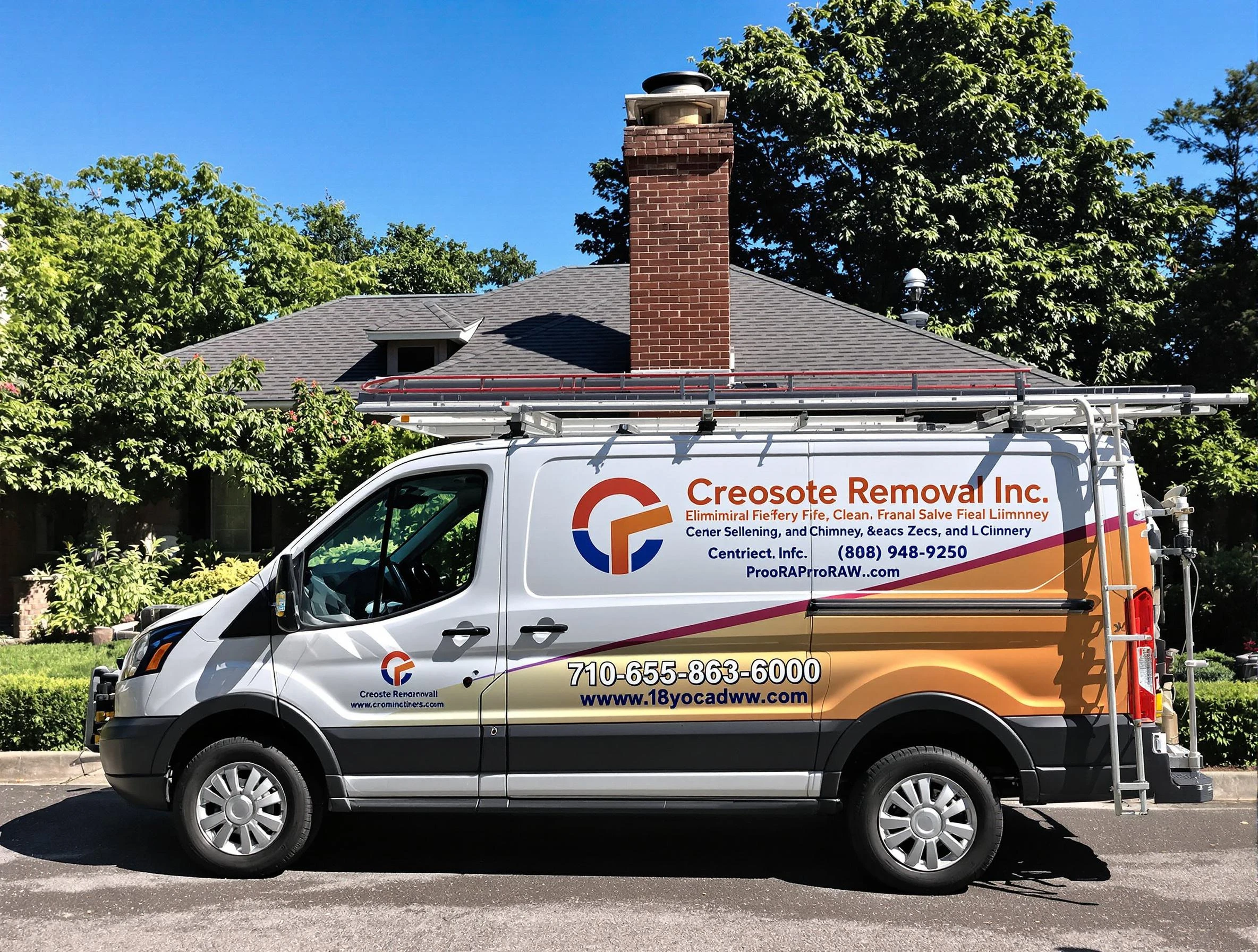Highland Chimney Sweep technician removing creosote safely in Highland, UT